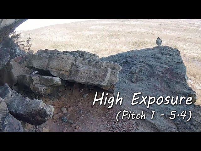 Trad Climbing on High Exposure - Pitch 1 (but with extras at the end!)