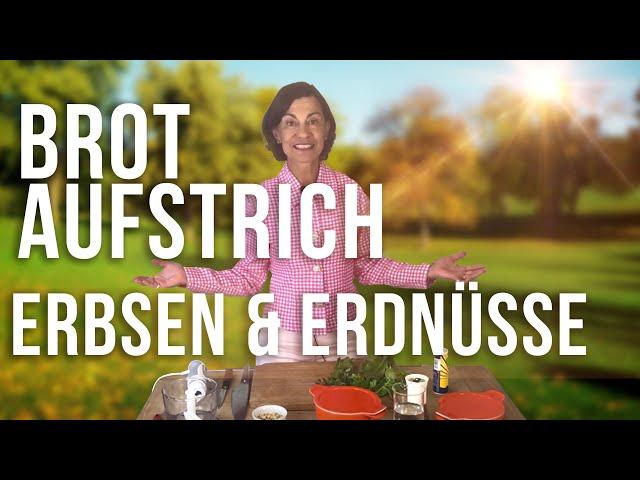 Brotaufstrich aus Erbsen und Erdnüssen mit Dagmar von Cramm