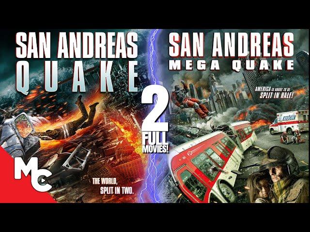 San Andreas Quake + San Andreas Mega Quake | 2 Full Action Disaster Movies | Double Feature