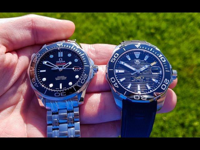 Omega Seamaster 300 M and TAG Heuer Aquaracer 300M - comparison video