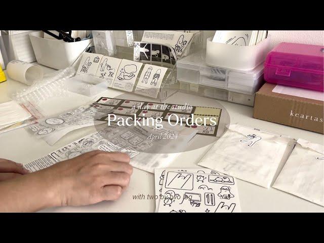 packing shopee orders *asmr*chill studio vlog, no talk, relaxing music, september springindonesia