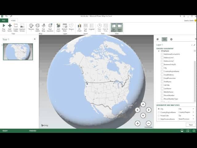 Excel 2013 Power Map