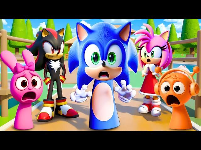 SONIC, But They're SPRUNKI? What Just Happened? | Funny Story | Sonic The Hedgehog 3 Animation