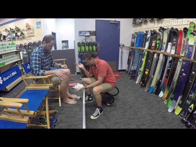 Working with measurements on the boot fit profile