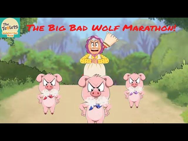 Big Bad Wolf Adventures Marathon I The 3 Little Pigs I Fairy Tales and Bedtime Stories I The Teolets