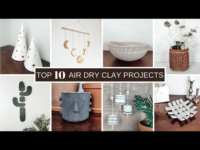 TOP 10 AIR DRY CLAY IDEAS | Minimal and Aesthetic Home Decor Projects