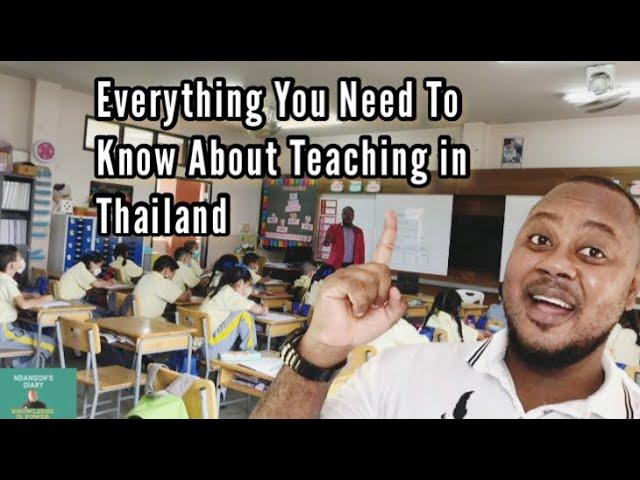 Requirements for teaching English in Thailand @NDANGOHSDIARY1