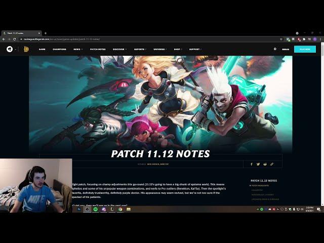 What is this patch about? Patch 11.12 Review League of Legends - JohnnyFast