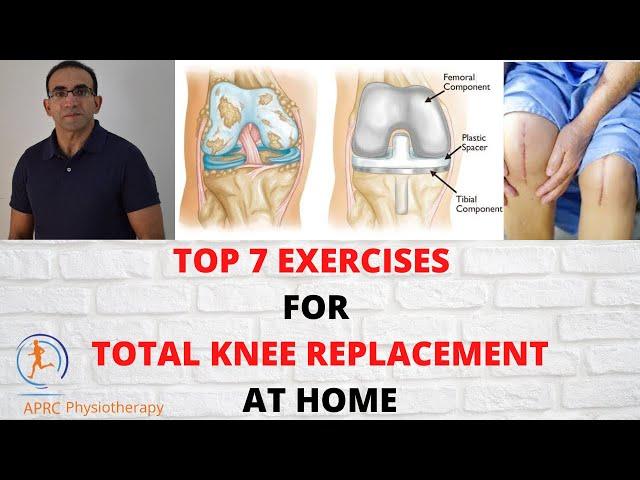 Best Exercises For Knee Replacement Patients At Home (0-3 Weeks) |  Exercises For TKR | Urdu/Hindi