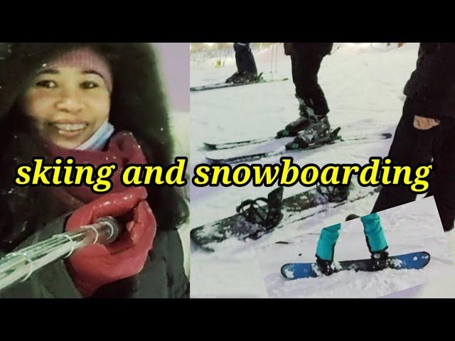 activities during winter in Moscow Russia part2: skiing and snowboarding