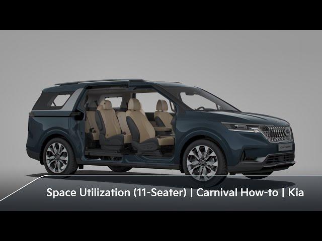 Efficient Seating/Space Utilization (11-Seater)｜Carnival How-to｜Kia