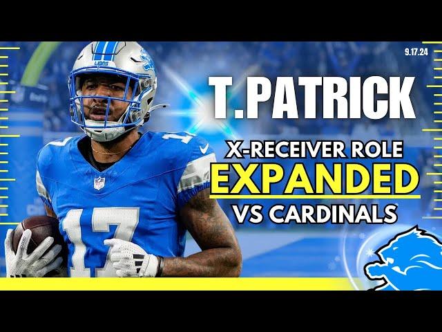 Detroit Lions Tim Patrick ROLE EXPANDED After Good Start!