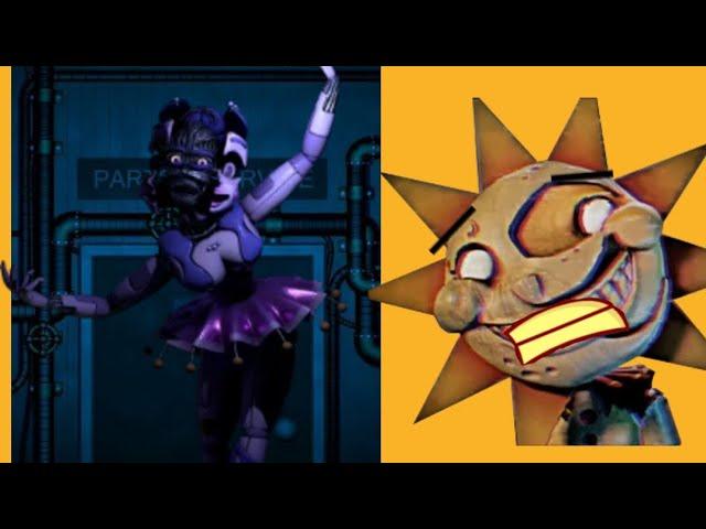 Sundrop gets annoyed and scared on Ballora (Playing FNAF Sister Location Part 2)