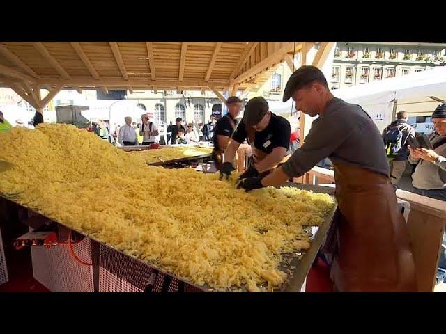 Riesig gebraten: Die Berner Weltrekord-Rösti