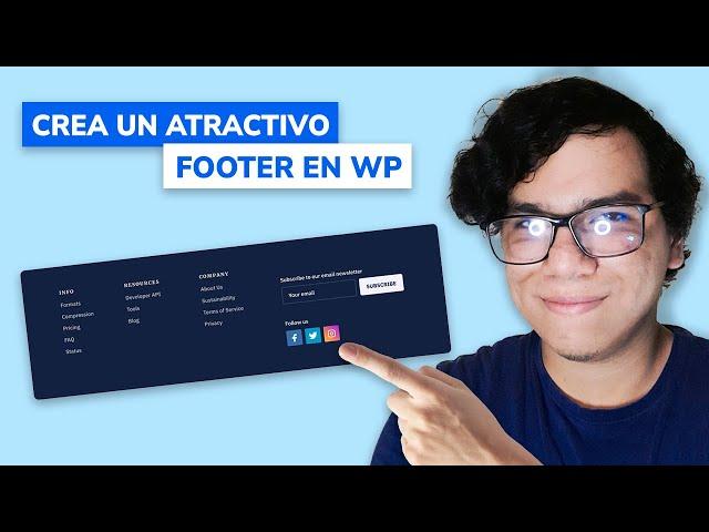 Crear y PERSONALIZAR Footer en WordPress (2024)