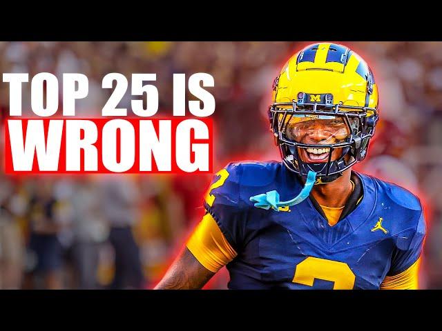 The WORST College football Top 25…