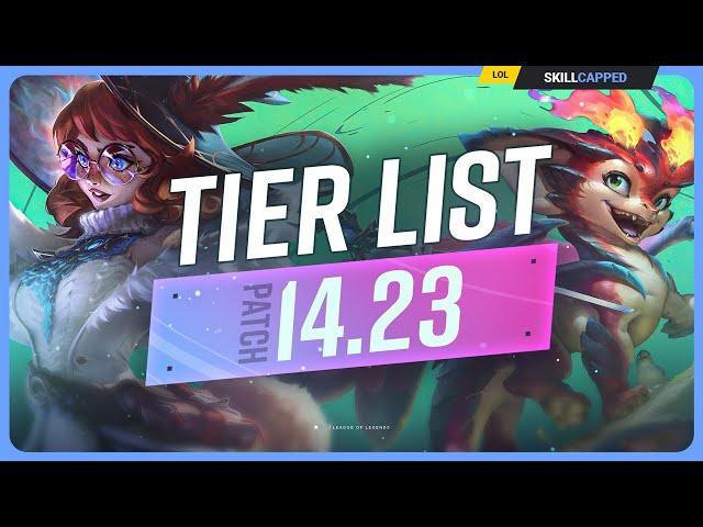 NEW TIER LIST for PATCH 14.23 - League of Legends