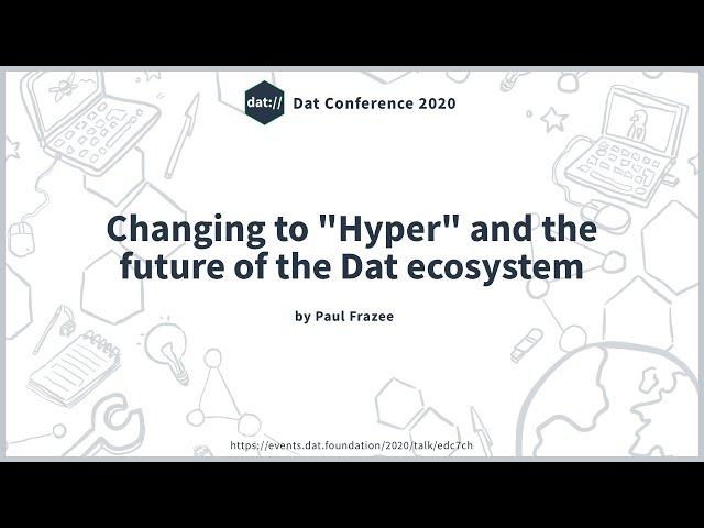 Changing to "Hyper" and the future of the Dat ecosystem