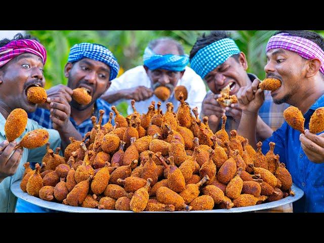 FRIED CHICKEN DRUMSTICK | Chicken Fry Recipe with Mashed Potato | Chicken Recipe Cooking In Village