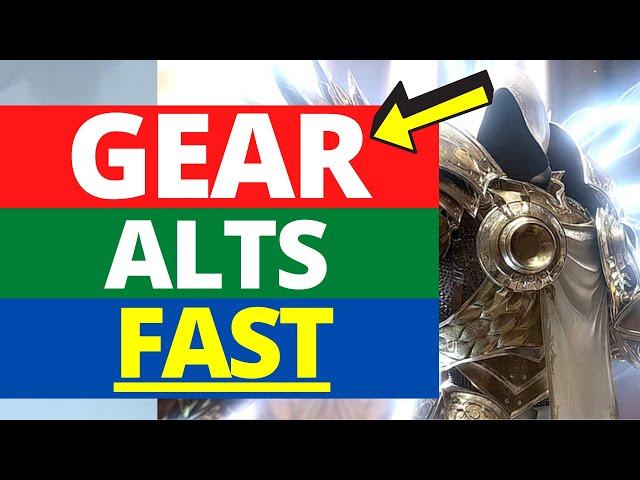 Diablo 3 FASTEST Way To Gear Alts - Season 26