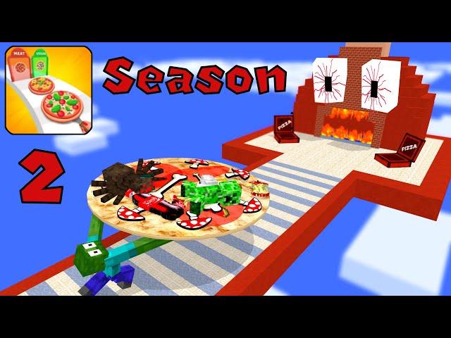 Minecraft Mobs : PIZZA RUNNER SEASON 2 ALL EPISODE - Minecraft Animation