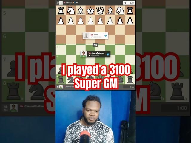 I played a 3100 super GM #chess #chesscom #chesstips #chesstricks