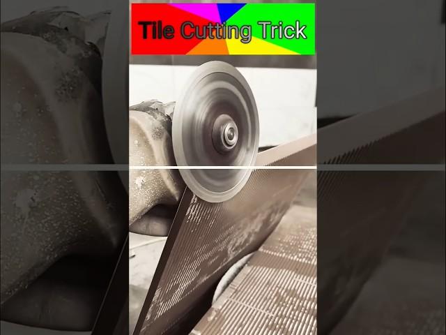 Tile Cutting Tricks 001 | #constructiontips #tipsandtricks #viralshorts