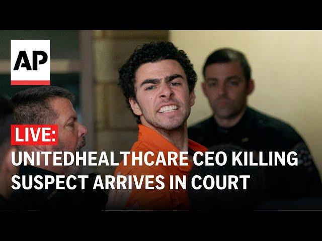 LIVE: UnitedHealthcare CEO killing suspect arrives in Pennsylvania court