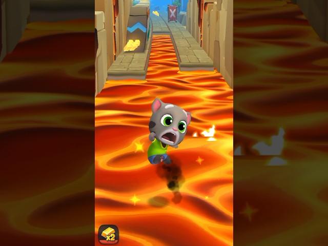 Talking Tom Gold Run Funny Lava Fails #shorts #viral