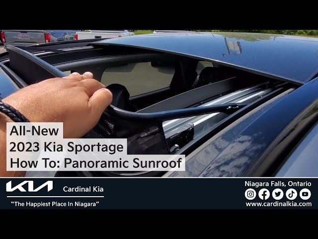 All-New 2023 Kia Sportage | How To Use Your Panoramic Sunroof!