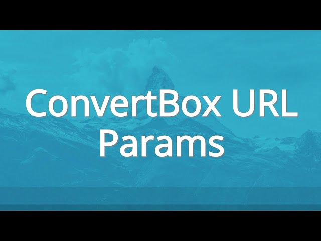 ConvertBox URL Params