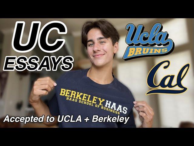 Reading my ACCEPTED UC Essays | UCLA + UC Berkeley Haas School of Business GMP | UC PIQs