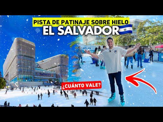 ¡Ya ABRIERON la PRIMERA pista de PATINAJE SOBRE HIELO en El Salvador! ️ ¿Cuánto vale? 