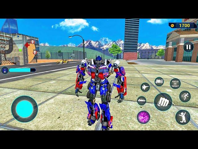 Optimus Prime Multiple Transformation Jet Robot Car Game 2020 - Android Gameplay