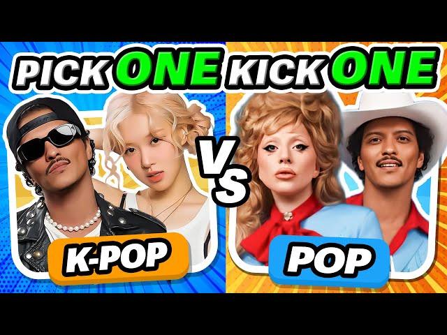 KPOP vs POP battle  Save one Drop One  KPOP QUIZ CHALLENGE 2024 | K-Music Quiz