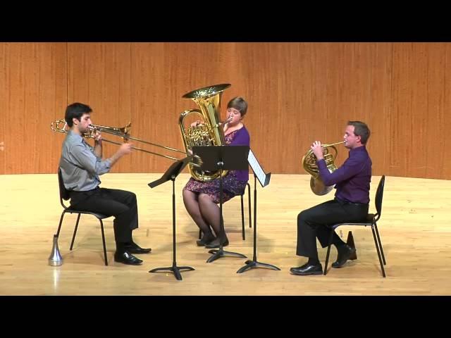 International Low Brass Trio performs three GCG pieces