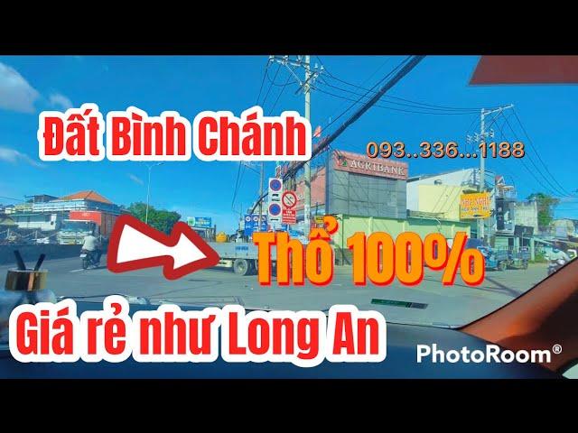 Đất Bình Chánh, Đất nền bình chánh, Đất thổ cư bình chánh giá rẻ, chỉ bằng giá đất long an. Sổ riêng