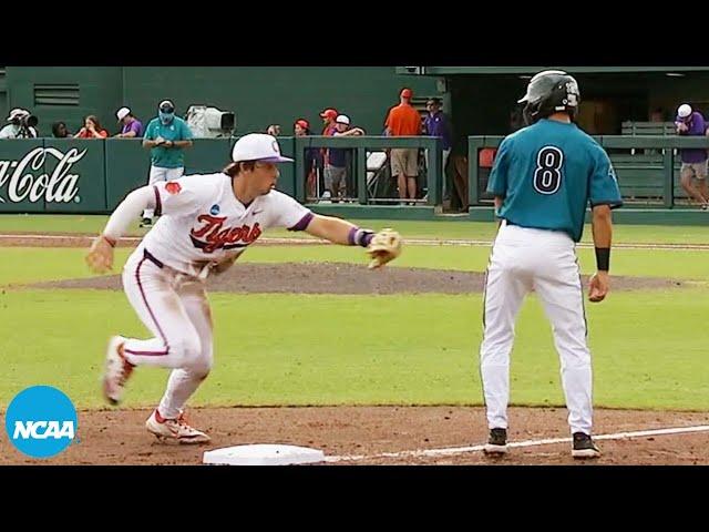 Hidden ball trick pulled off perfectly by Clemson baseball