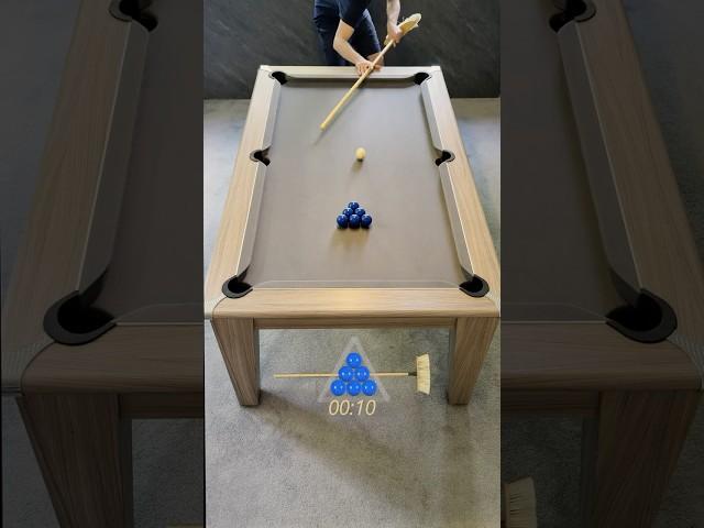 The Double To Finish Was Irresistible! | Crazy Cue Challenge ⏱️ | #pool #Billiards #shorts