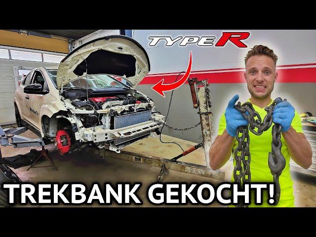 "RECHT TREKKEN"  VAN ONZE GECRASHTE HONDA TYPE R! |EP 4