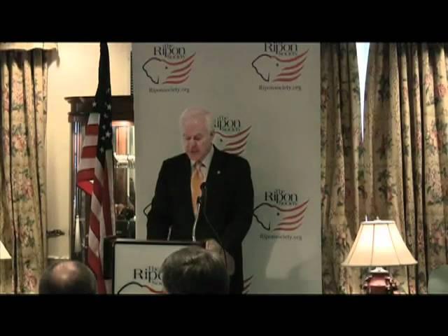 Senator John Cornyn speaks to The Ripon Society (part 1)