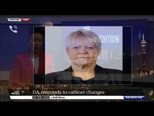 DA reacts to Ramaphosa's Cabinet reshuffle - Adv Glynnis Breytenbach