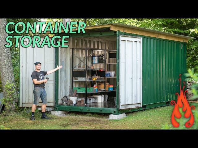 Renovating a shipping container for storage