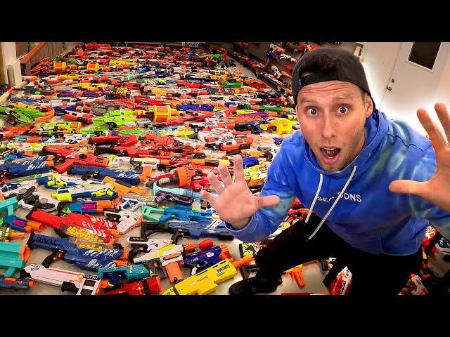 1000 NERF GUN ARSENAL | STUDIO SETUP!