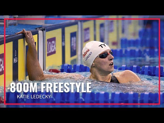 Katie Ledecky, 8:09.27 swims 6th fastest 800 Free in History | Phillips 66 International Team Trials