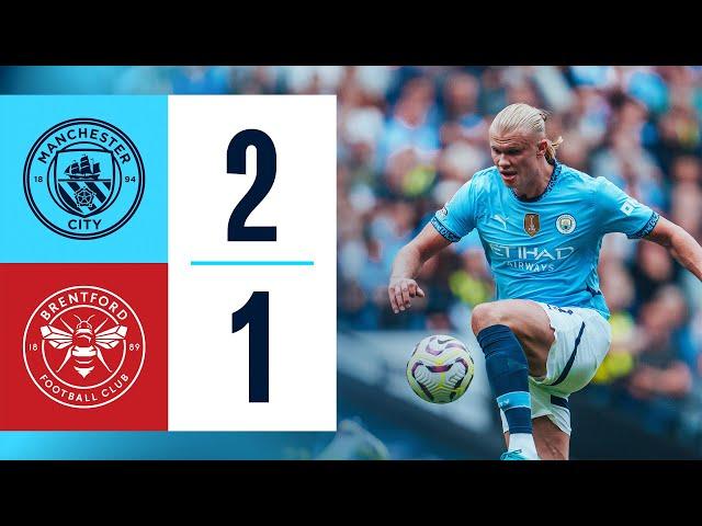 Highlights! Man City 2-1 Brentford | Haaland stings the Bees with decisive winning double.