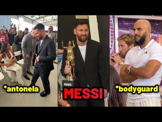 Antonela happy reaction to Messi MARCA The Best Award