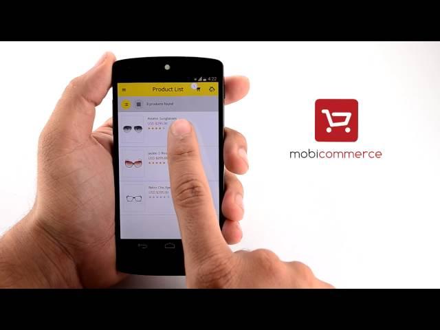 Mobile eCommerce Mobile App Demo - MobiCommerce