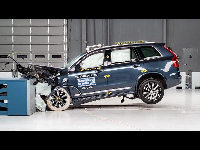 2024 Volvo XC90 updated moderate overlap IIHS crash test