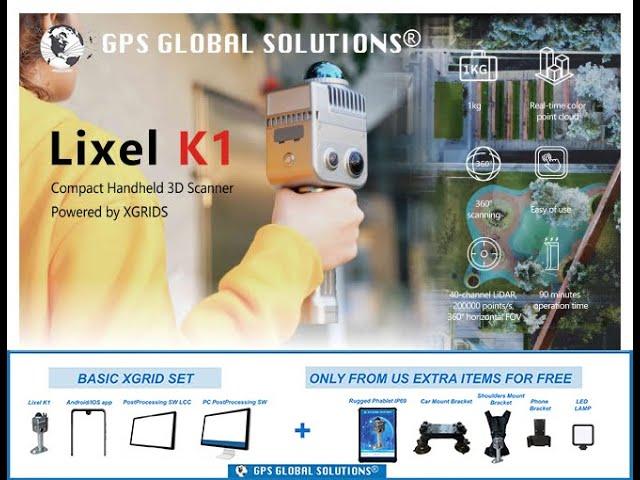 LIXEL K1   INTRODUCING SCANNER  XGRID on GPS GLOBAL SOLUTIONS